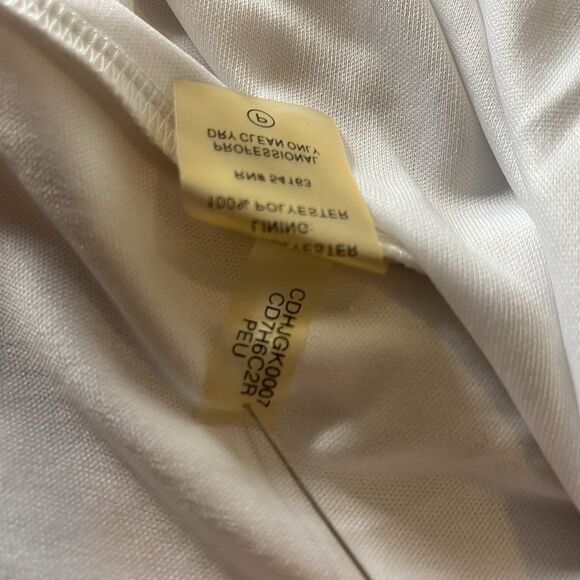 CALVIN KLEIN Dress Floral A-Line Sleeveless Sheer Overlay Womens 12 Pink White - Picture 8 of 8